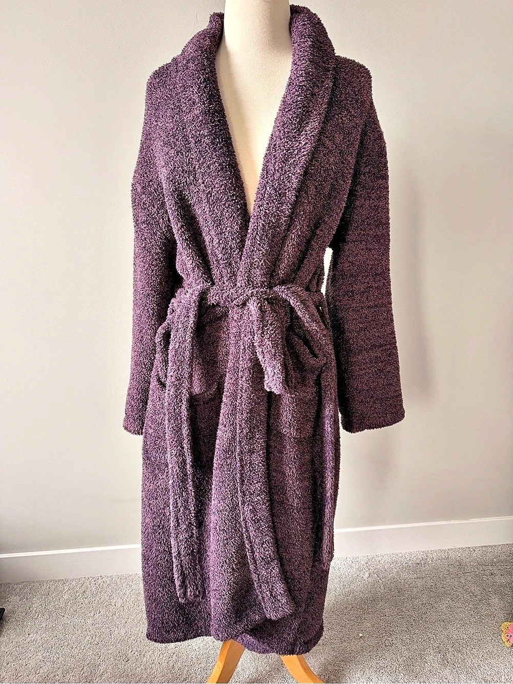 Barefoot Dreams CozyChic Adult Robe Purple Medium